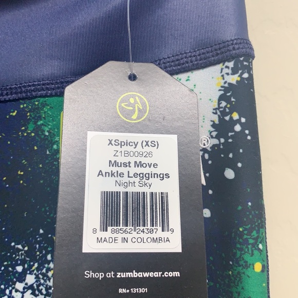 Blue Zumba stretchable leggingsSize XS - Picture 11 of 12